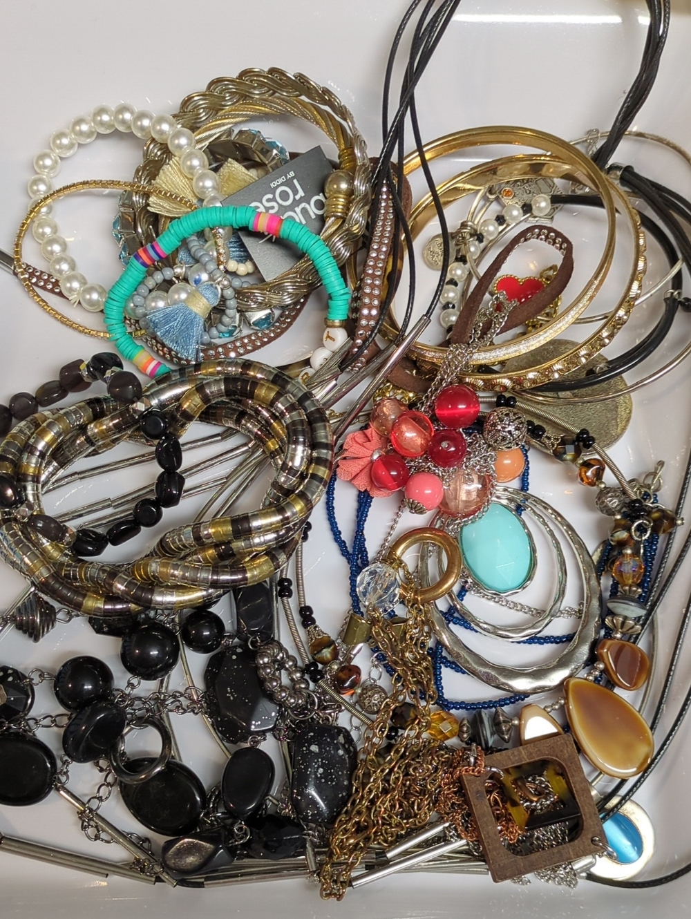 ☀️A50 Mixed Fashion Jewelry Lot of Wearable Pieces